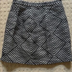 Monki Black and White A-Line Mini Skirt